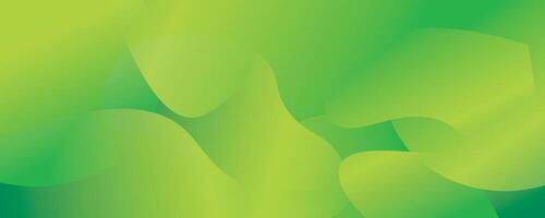 Abstract green fluid banner background. Modern and futuristic background design vector