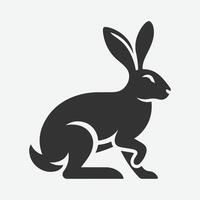 Majestic Hare Silhouette,Ideal for Artistic and Design Endeavors vector
