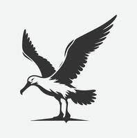 Majestic Albatross Silhouette Collection,Ideal for Art and Design Enthusiasts vector