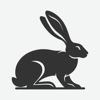 Majestic Hare Silhouette,Ideal for Artistic and Design Endeavors vector