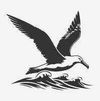 Majestic Albatross Silhouette Collection,Ideal for Art and Design Enthusiasts vector