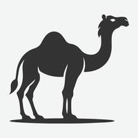 Majestic Camel Silhouette, Ideal for Art, Design, and Craft Projects vector
