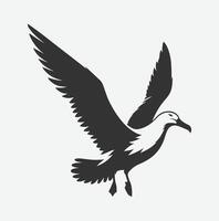 Majestic Albatross Silhouette Collection,Ideal for Art and Design Enthusiasts vector