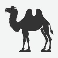 Majestic Camel Silhouette, Ideal for Art, Design, and Craft Projects vector
