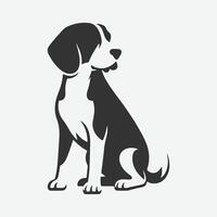 Majestic Beagle Silhouette, Ideal for Art, Crafts, and Design Projects vector