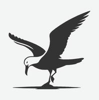 Majestic Albatross Silhouette Collection,Ideal for Art and Design Enthusiasts vector