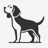 Majestic Beagle Silhouette, Ideal for Art, Crafts, and Design Projects vector