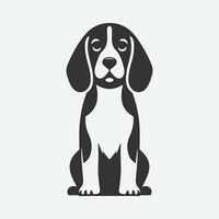 Majestic Beagle Silhouette, Ideal for Art, Crafts, and Design Projects vector