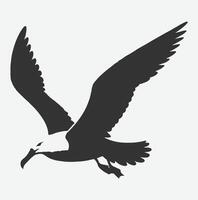 Majestic Albatross Silhouette Collection,Ideal for Art and Design Enthusiasts vector