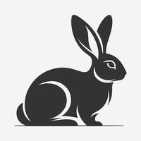 Charming Rabbit Silhouette Collection, Ideal for Design Projects and Crafts vector