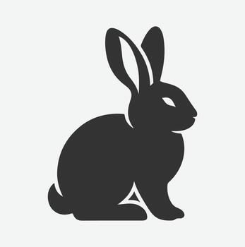 Charming Rabbit Silhouette Collection, Ideal for Design Projects and Crafts vector