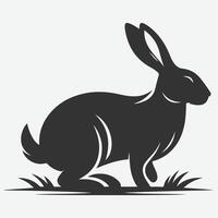 Charming Rabbit Silhouette Collection, Ideal for Design Projects and Crafts vector