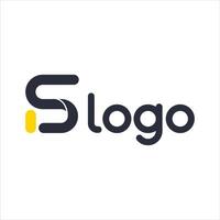 Modern fs letter logo design for business and company vector