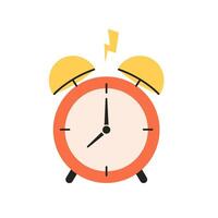 Alarm clock, desk clock. vector