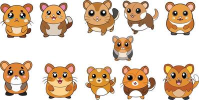 Campbell Dwarf Hamster design ,animal design vector