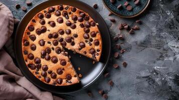 Delicious Biscuit Pie with Chocolate Drops photo