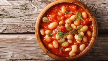 Rustic White Beans in Tomato Sauce photo