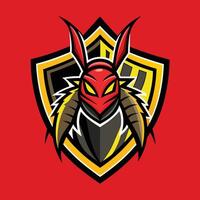 sports logo illustration isolated on solid background vector