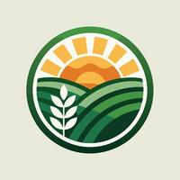 Agriculture Logo illustrationon white background vector