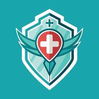 Medical Logo Illustration on solid background vector