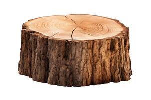 Stump, Isolated on White photo