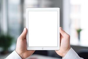 Man with Tablet PC photo