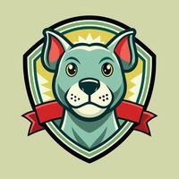 Pet Logo Illustration On solid background vector
