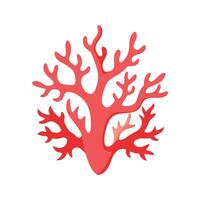 Coral silhouette isolated on white Background vector