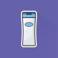 Illustration of Shampoo in Flat Design vector