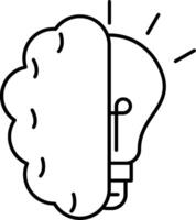 Brainstroming Line Icon vector
