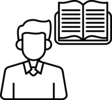 Lifelong Learning Line Icon vector