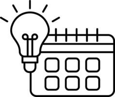 Day To Day Learning Line Icon vector