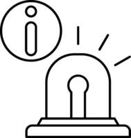 Emergency Information Line Icon vector