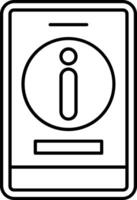 Information Line Icon vector