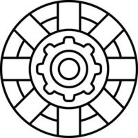 Support Line Icon vector