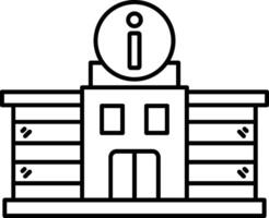 Information Center Line Icon vector