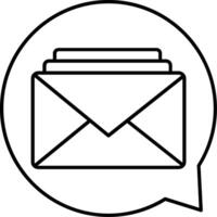 Email Line Icon vector