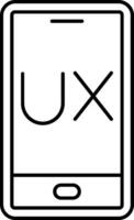 Ux Design Line Icon vector