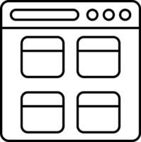 Webpage Line Icon vector