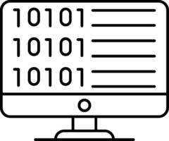 Code Line Icon vector