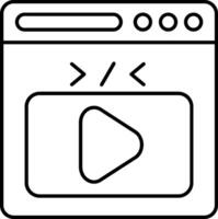 web Line Icon vector