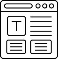 Refresh Line Icon vector