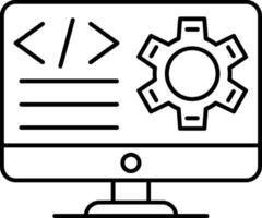 Website Builder Line Icon vector