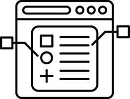 Web Design Line Icon vector