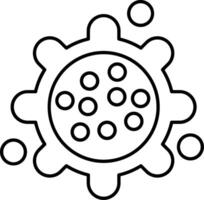 Pollen Line Icon vector