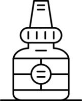 Nasal Line Icon vector