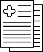 Report Line Icon vector
