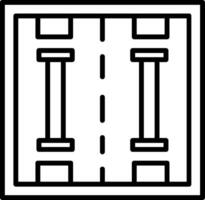 Lane Line Icon vector