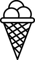 Ice Cream Line Icon vector