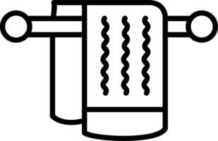 Towel Line Icon vector